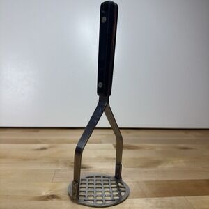 Vtge Flint Stainless Steel 9.25" Hand Potato Masher Sturdy Composite Handle USA